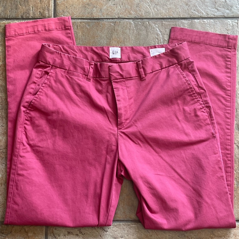 GAP Rosy Pink Slim City Crop